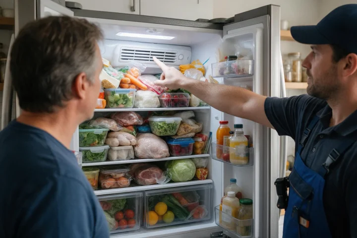 Bosch Refrigerator Cold at the Bottom but Warm at the Top: Follow the Air Path